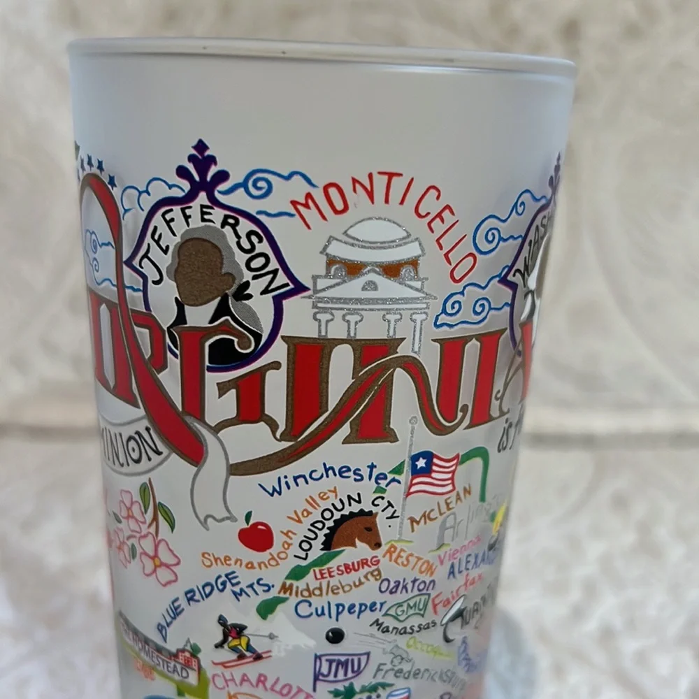 Virginia Drinking Glass, set of‎ two